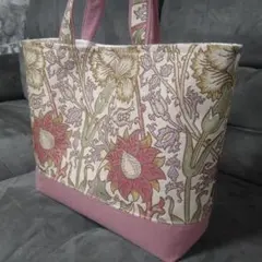 【お値下中】ウィリアムモリス　ピンクアンドローズ　トートバッグ