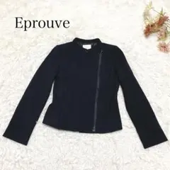 s.2422【エプローブ】ジップジャケット ダブルライダース風 ブラック S