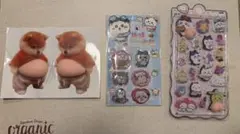 ちいかわお尻シールセット 1枚入り 水シール1枚　柴犬2匹　⑥訳あり