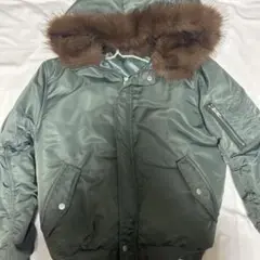 オリーブグリーン MA-1ジャケット ファー付き