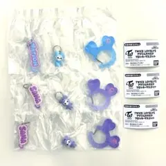 TWICE LOVELYS アクリルカラビナフロッキーマスコット　3点セット