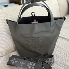 ほぼ未使用ラシット今期コーデュラナイロン2wayタウントートバッグ