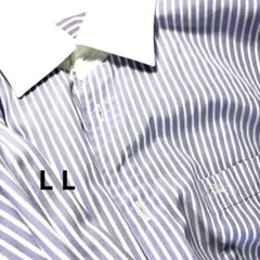 美品 BURBERRY カフスシャツ バーバリー　ボタンダウンシャツ　ロゴ刺繍