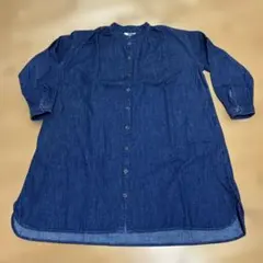 UNIQLO U 長袖ワンピース 130 ダークデニム　女の子　ユニクロ