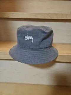 STUSSY BASIC LINEN KNIT BUCKET ネイビー - メルカリ