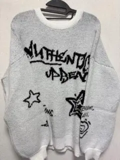 WEGO グレー オーバーサイズニット