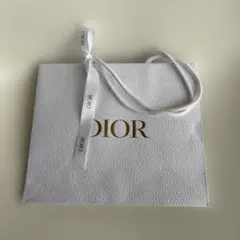 DIOR ホワイトショップ袋 ゴールドロゴ