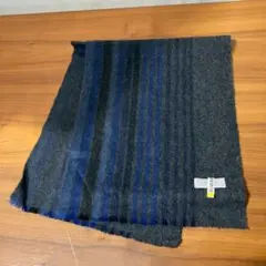 【SK/10.24/5】Calvin Kleinストライプマフラーグレーネイビー