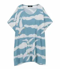 ネネット 美品復刻レーヨンカモメT カットソー夏服のサムネイル