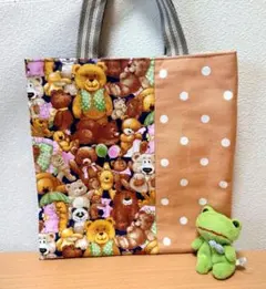 くーまくまの ちびトートバッグ ハンドメイド