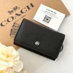 新品　正規品☆COACH(コーチ)キーケース　メンズ ブラック キーケース