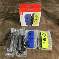 【ジャンク】【任天堂純正品】Joy-Con(L) ブルー/(R) ネオンイエロー