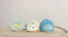 すみっコとうみっコ　テーマ　ぺんぎん？　しろくま　とかげ　てのりぬいぐるみ