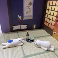 コンコンブル デコレしろくま ミニチュア 置物 セット　えだまめとビール　廃盤