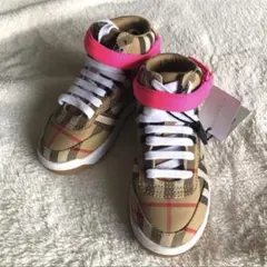 Burberry チェック柄 ハイカットスニーカー 17cmのサムネイル
