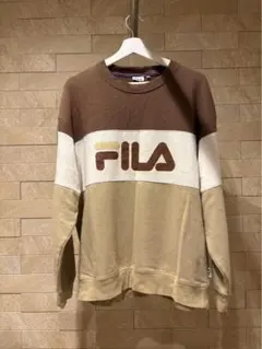 FILA クルーネック スウェット ブラウン系 LL