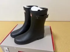 HUNTER ブラック 長靴 バックル付き