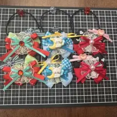 ハンドメイド　かわいい♪ヘアゴムセット