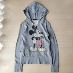 Disney × LOVE BOAT ミッキー グレー パーカー フリーサイズのサムネイル