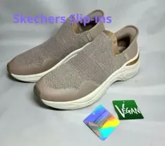 美品　Skechers Slip-Ins スニーカー ベージュ スリッポン26