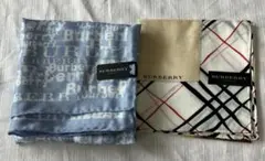 BURBERRY LONDONバーバリーロンドン大判ハンカチシルク混2枚セットのサムネイル