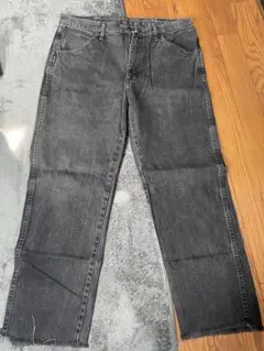 RUSTLER ブラックストレートデニム　35×30