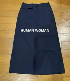 HUMAN WOMAN ワンボックスプリーツスカート