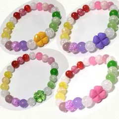 やっぴぃ様専用❤ももクロちゃん 箱推しカラー☆クローバーブレスレット