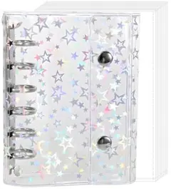 キラキラ星柄A7 シール帳 リフィル10枚付き 推し活収納 おまとめ歓迎！！