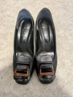 DIANA 黒 パンプス　24.5cm