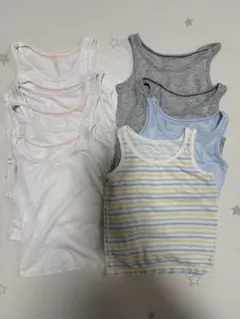 ★【ユニクロ】コットンメッシュタンクトップ　80cm 9枚セット