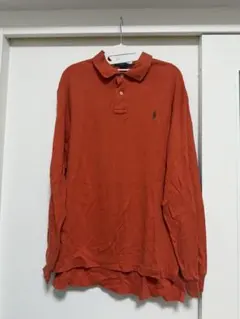 POLO RALPH LAUREN 長袖ポロシャツ オレンジ