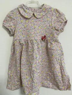 【✨値下げ✨】 familiar 花柄ワンピース　90センチ