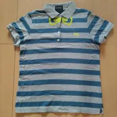 PEARLY GATES ストライプポロシャツ