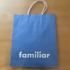 familiar ファミリア ショップ袋 ショッパーロゴブルーのサムネイル