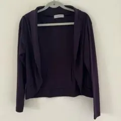 しまむら　Mサイズ　ボレロ　カーディガン　パープルのサムネイル