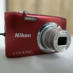 極美品】NIKON COOLPIX A100 レッド 単3電池駆動 - メルカリ