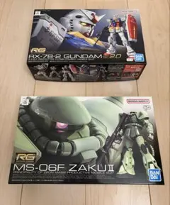【新品】RG 1/144 ガンダム Ver.2.0 量産型ザク 2個セットのサムネイル
