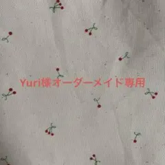 e106 Yuri様オーダーメイド品　給食袋サイズ巾着　裏地なし　オックス生地