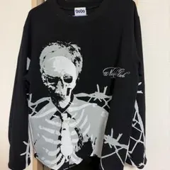 9090 Nine Club スカル ワッフル スウェット