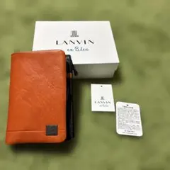 ランバン オン ブルー　2万円　新品箱付き　二つ折財布　L字ファスナーセミ長財布