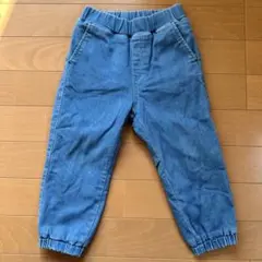 ★【着用回数少】ユニクロ☆ズボン☆裏起毛☆ボア☆フリース☆デニム☆90★