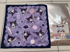 サムライジャパン×サンリオキャラクターズ　一番くじ　E賞ハンドタオル　クロミ