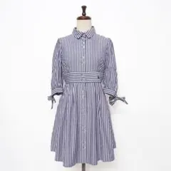 バーバリーブルーレーベル ストライプシャツワンピース サイズ38*ED1151