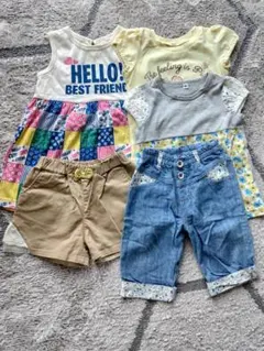 女の子　キッズ　夏物　半袖　ボトムス　95　5点セット　まとめ売り