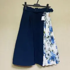 新品　NIGNI イング　花柄切替スカート　Mサイズ