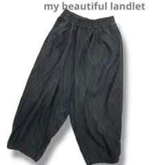 my beautiful landlet リネンサルエルイージーパンツ
