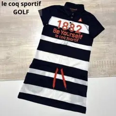 ルコックスポルティフゴルフ★薄手ストレッチ★シャツワンピ【レディース サイズM】