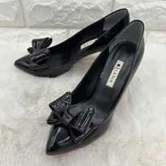 ❤美品❤DIANA ダイアナ レッドソール ポインテッドトゥ 23.5 ブラック