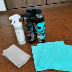 ガラスクリーナーとガラス専用タオル バレットドラゴンコーティング